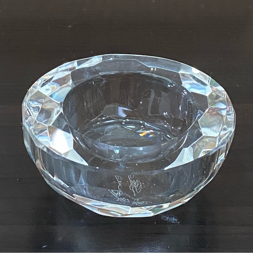 Vintage OLEG CASSINI Crystal Cut Votive Candle Holder